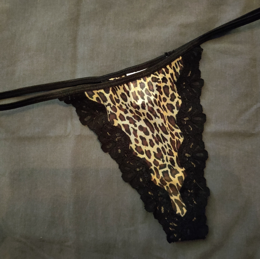 Rampage Leopard & Lace Thong